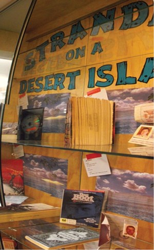 Stranded on a Desert Island' display.