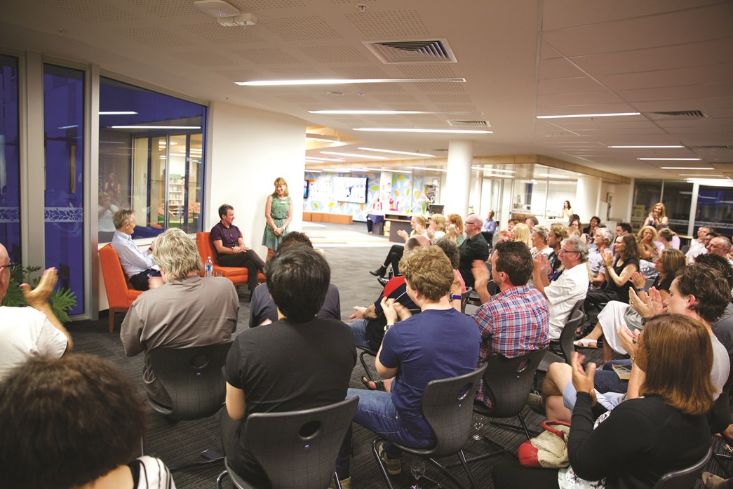 Camberwell Girls Grammar School's library hosted a community event with special guest Rob Hirst of Midnight Oil.