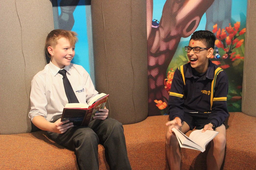 Students in the Year 7 Space at Endeavour College