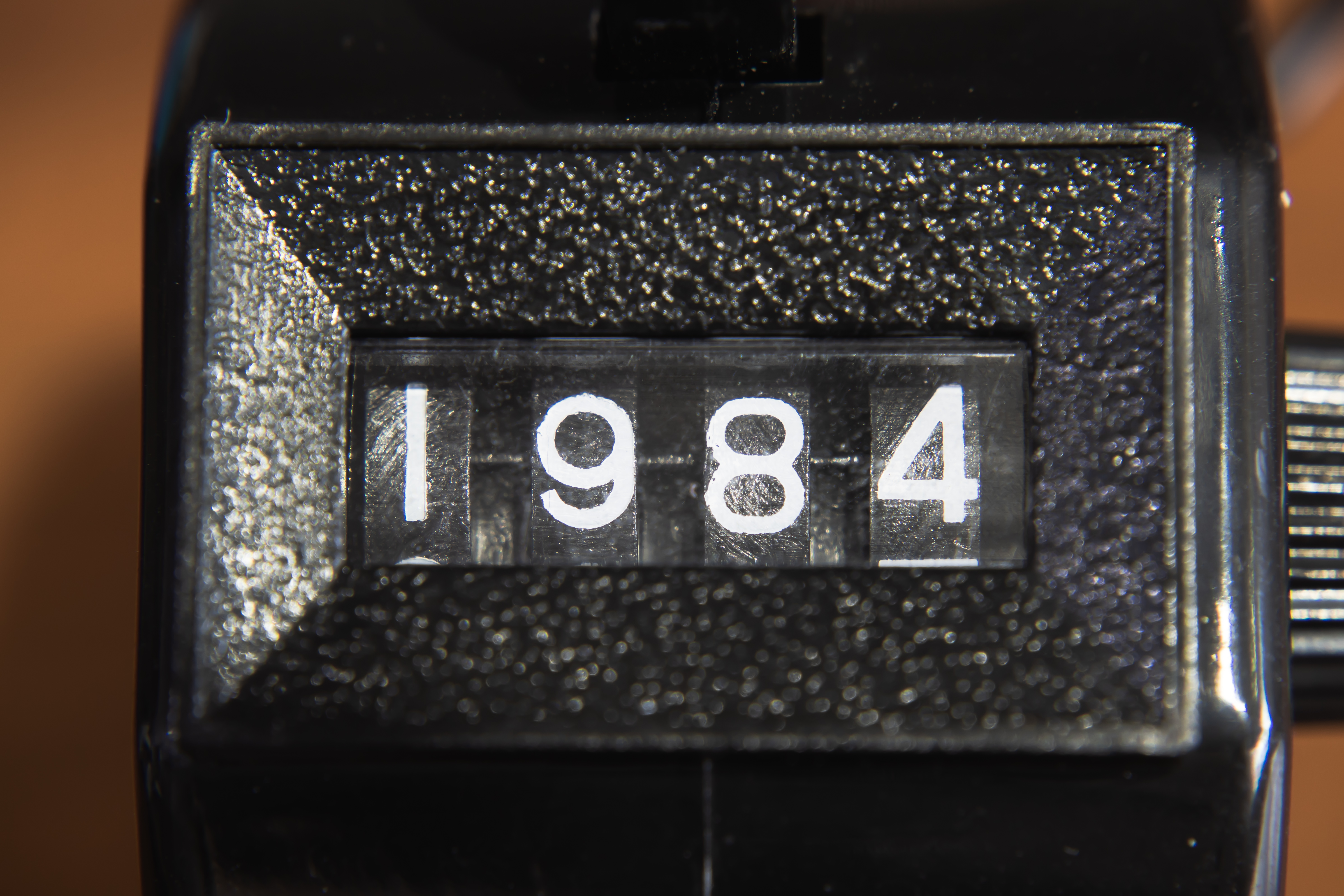 Image of tally counter showing 1984