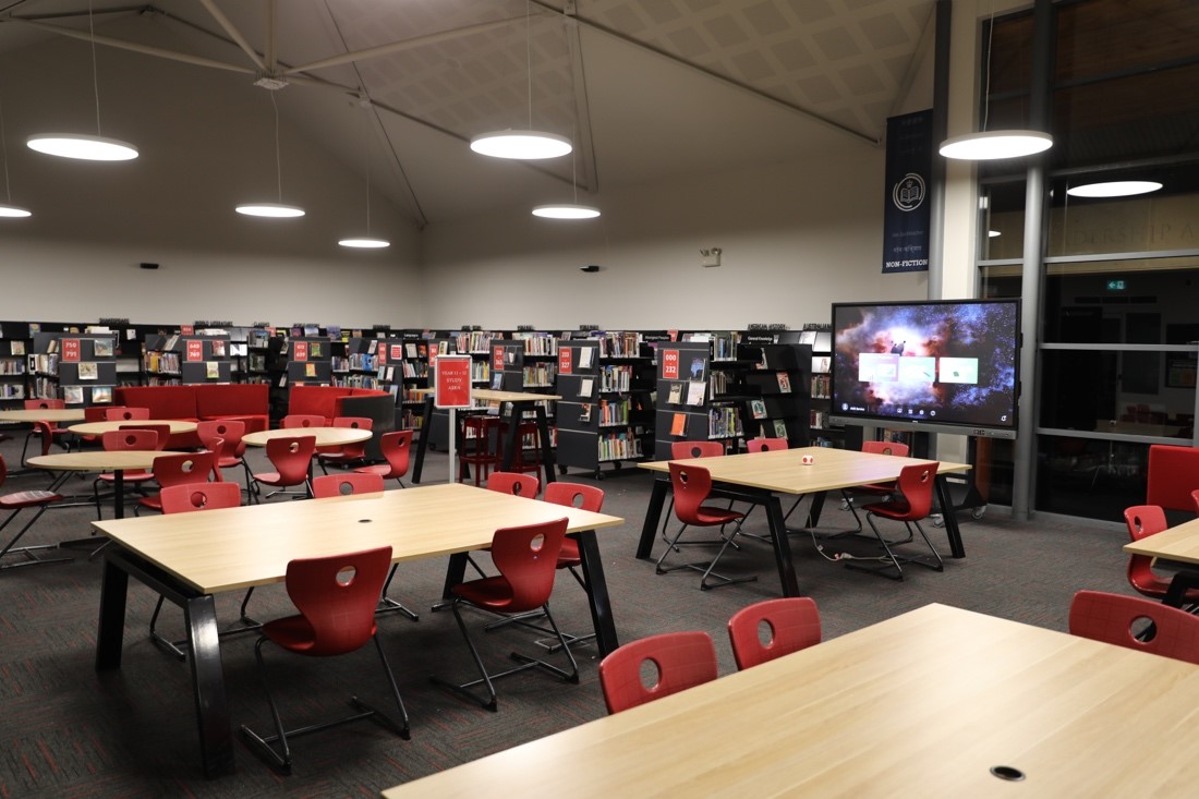 Study area at The King's School library