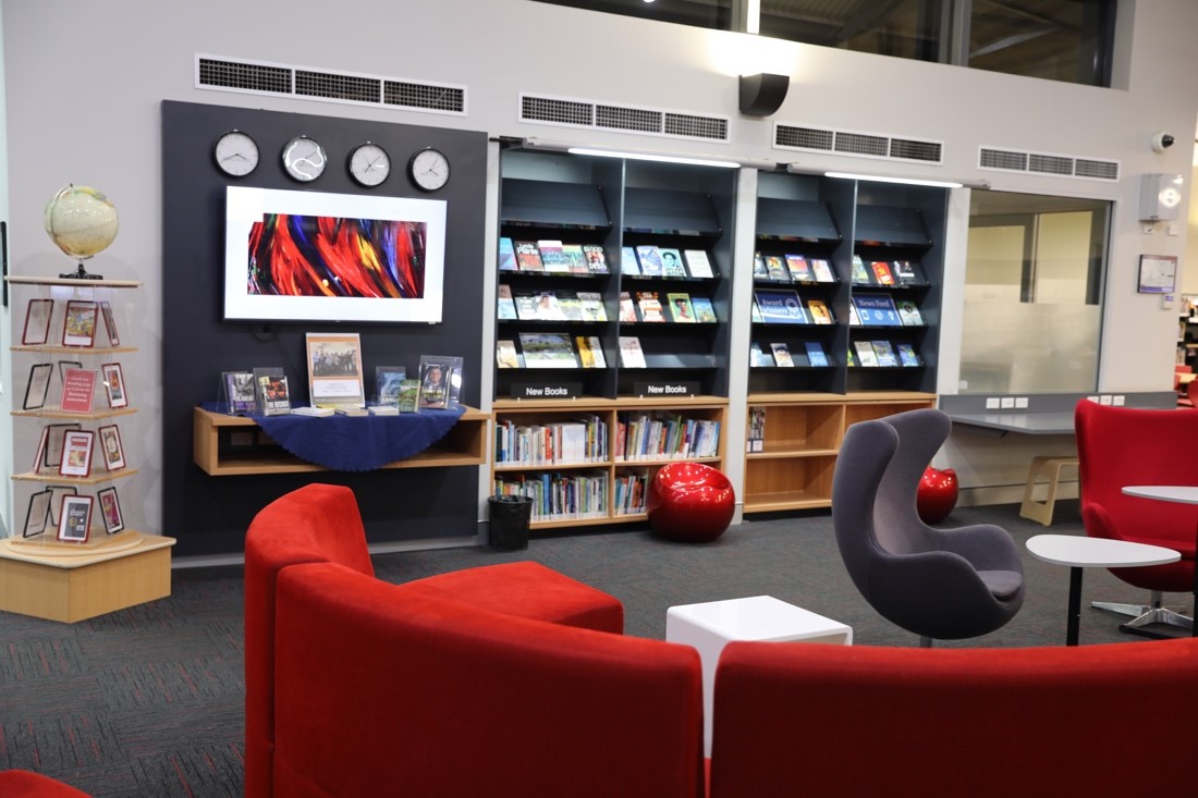 A lounge area in The King's School library