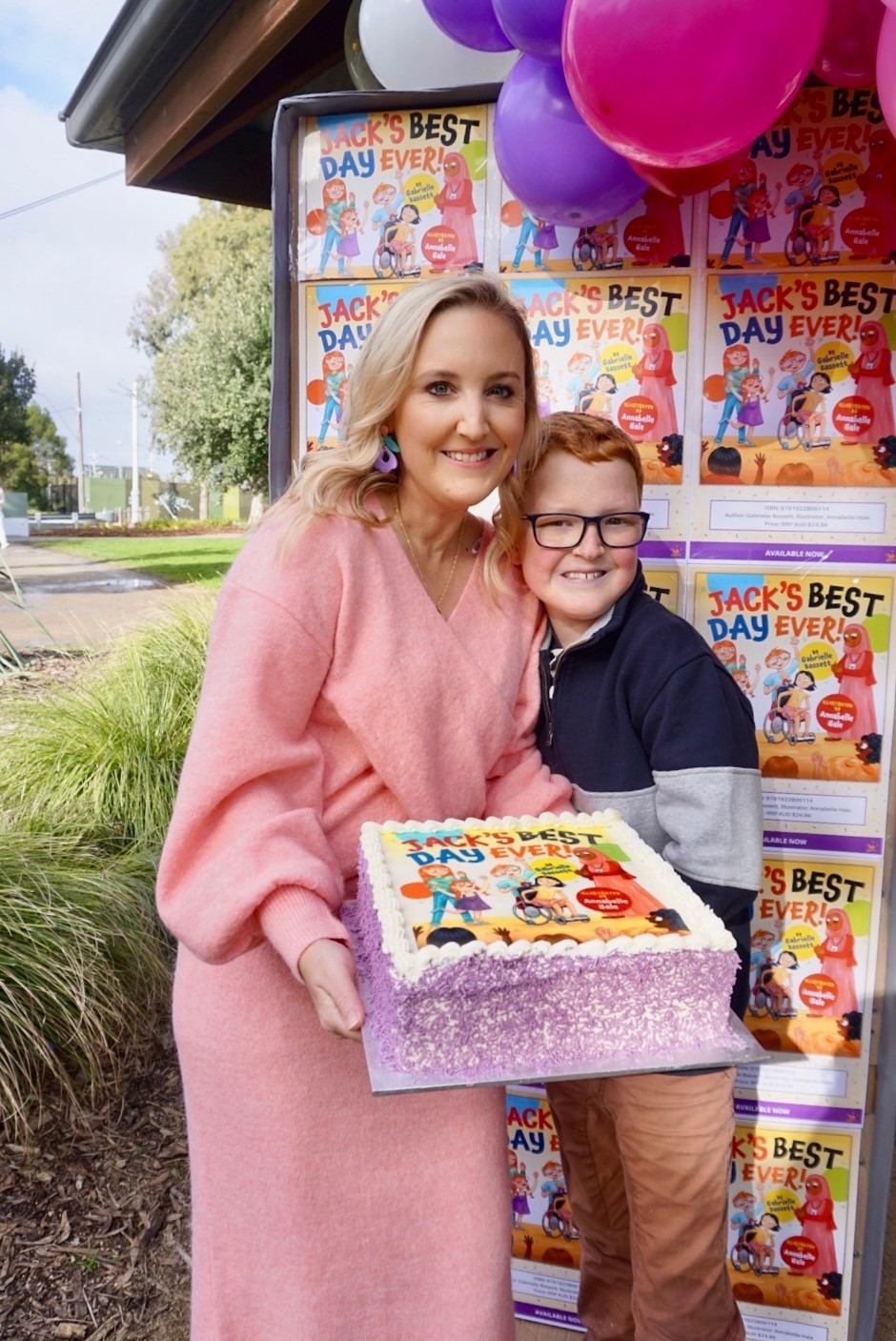 Gabrielle with her son, Jack