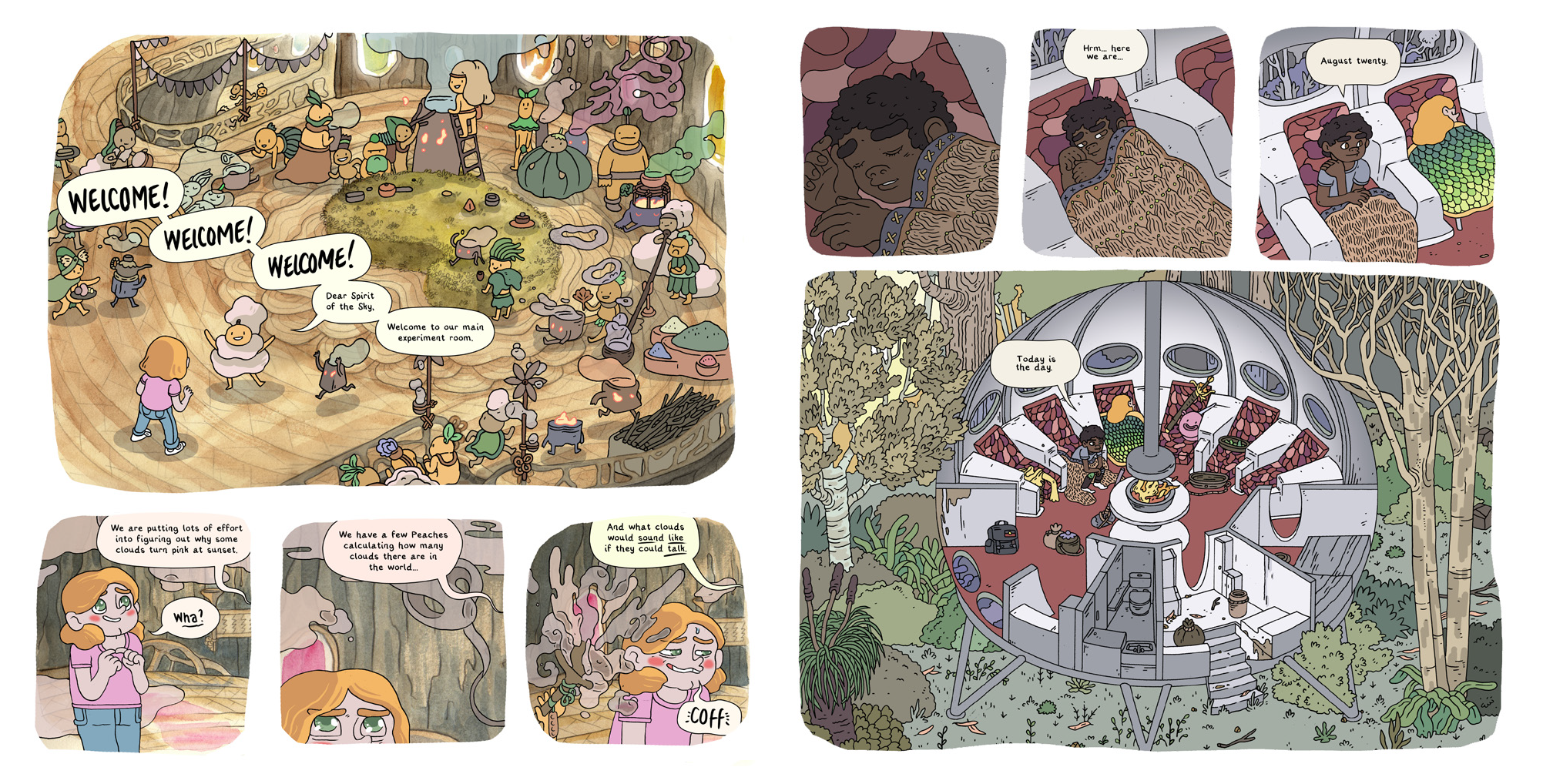Some pages from Home Time by Campbell Whyte