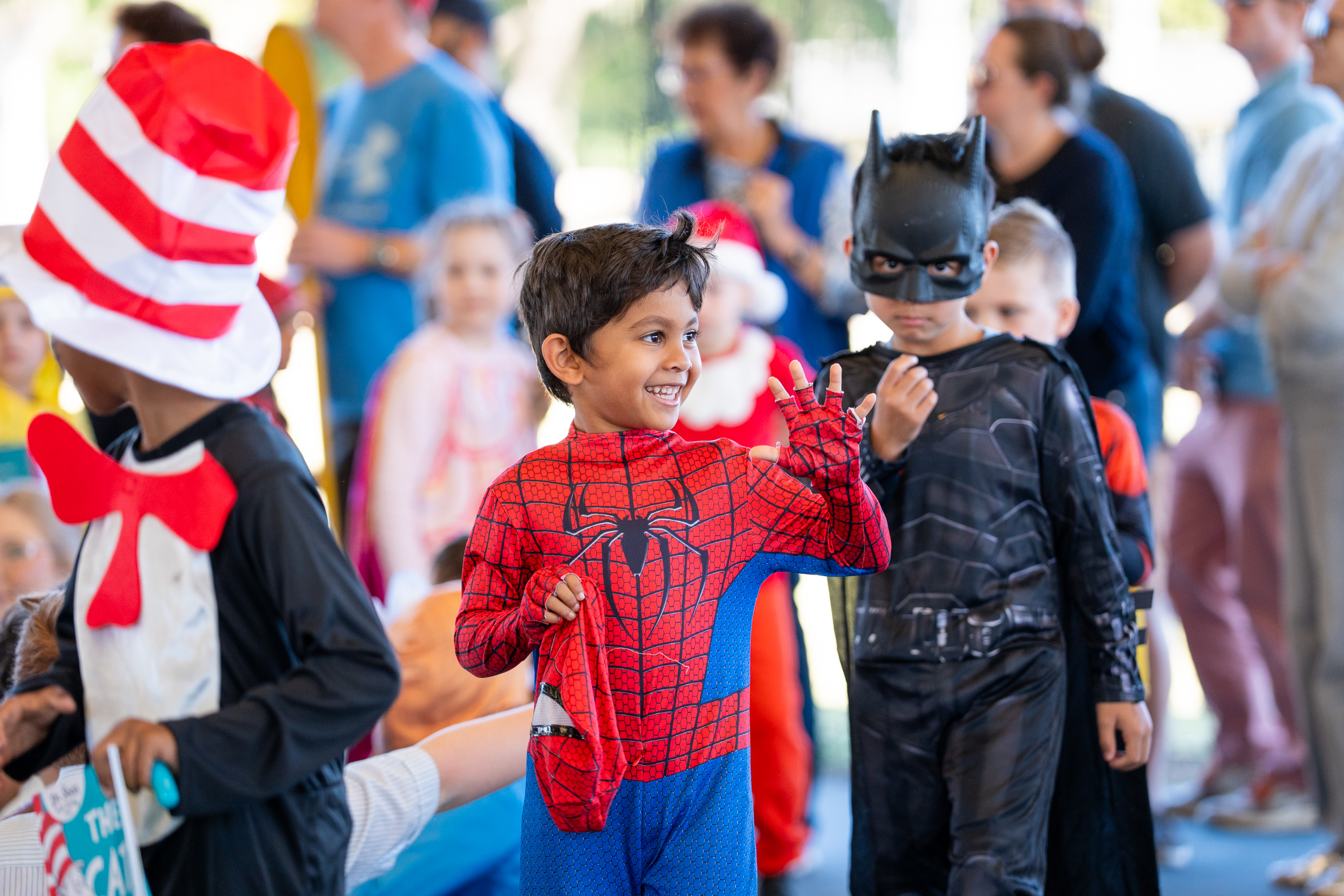 Students dressed up as various characters