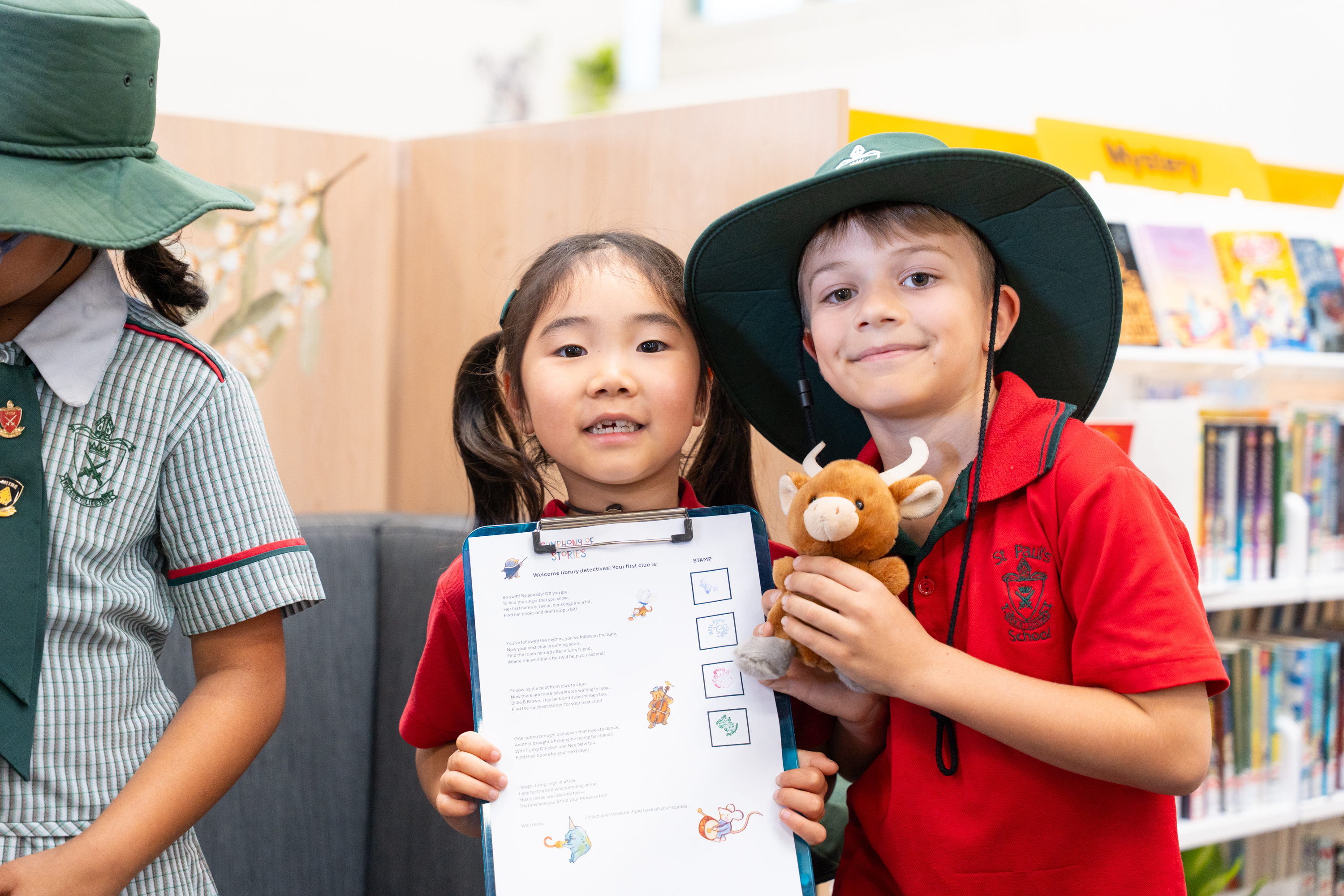 Students smiling
