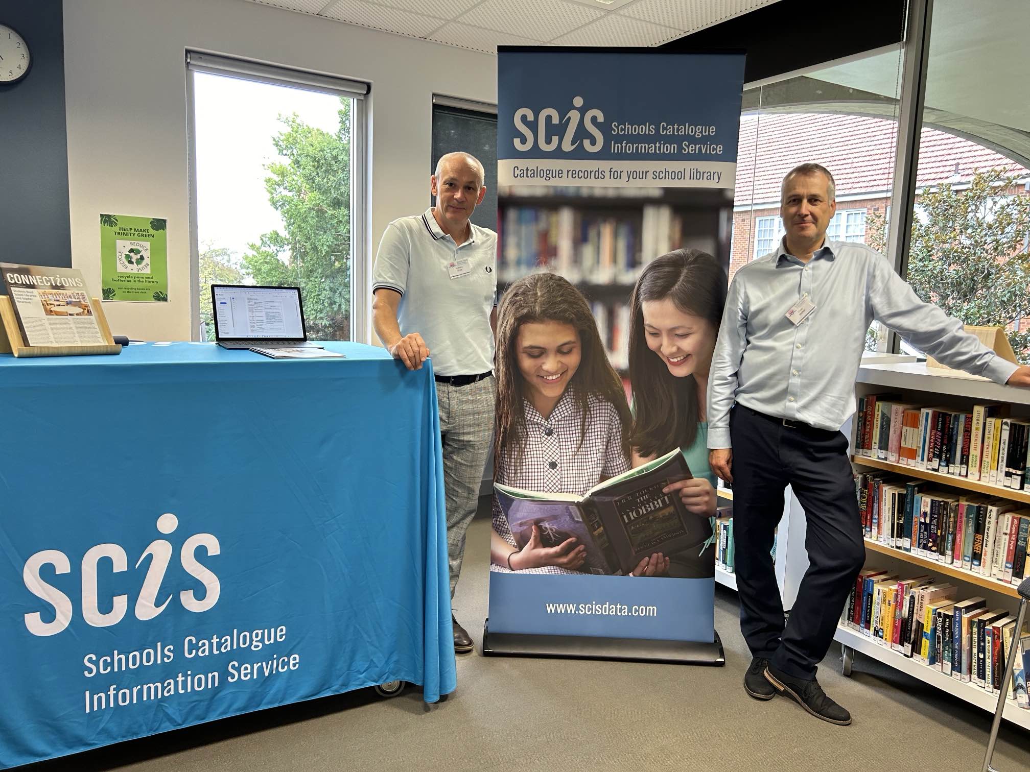 SCIS Product Manager Anthony Shaw and Colin McNeil, Program DIrector, Product Data and Insights at the School Library Association of NSW Professional Learning Summit in March.