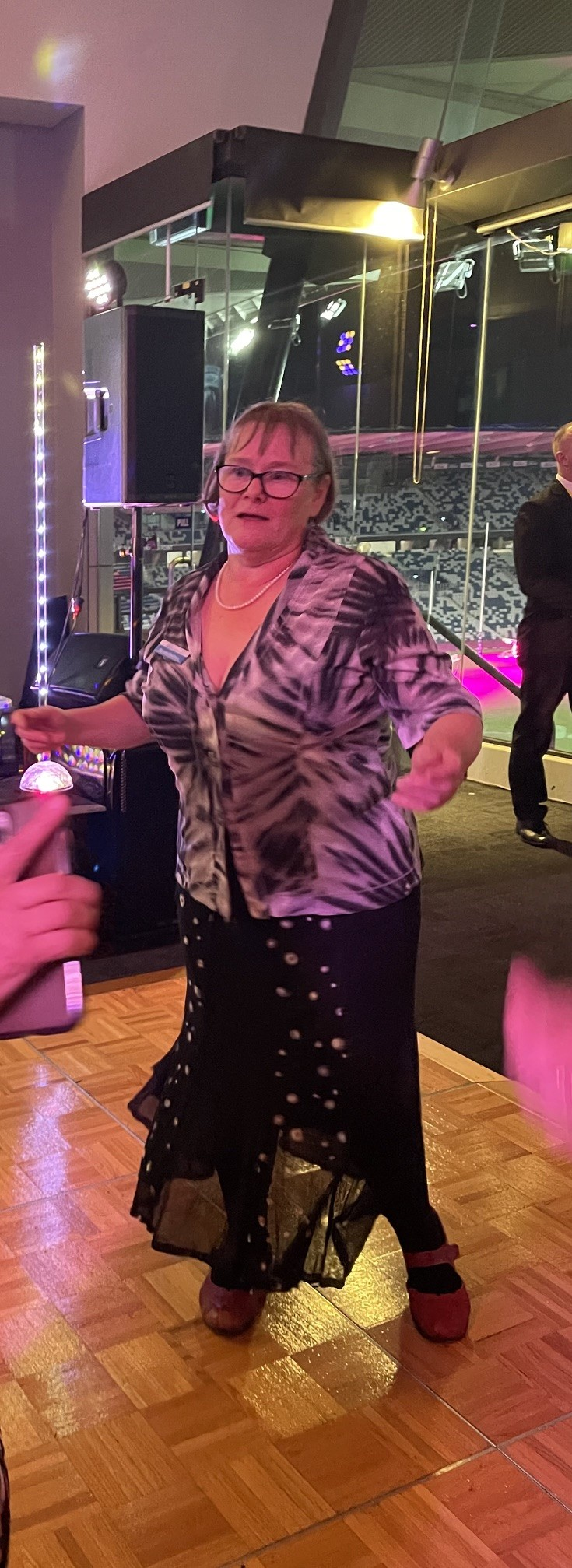 Renate on the dance floor